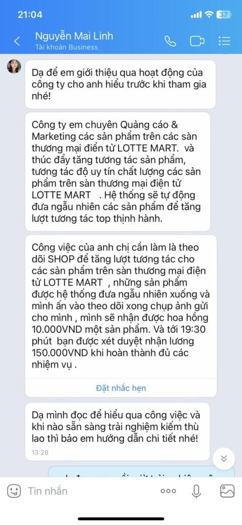 Lotte - Kiếm tiền qua mạng