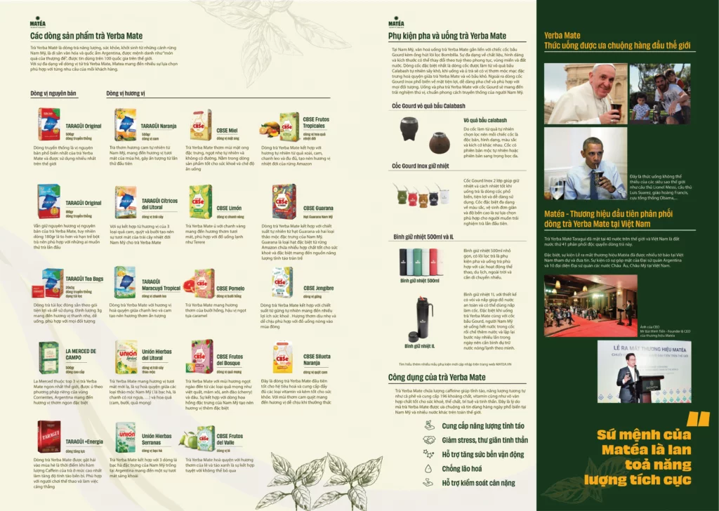 Các dòng trả Yerba Mate