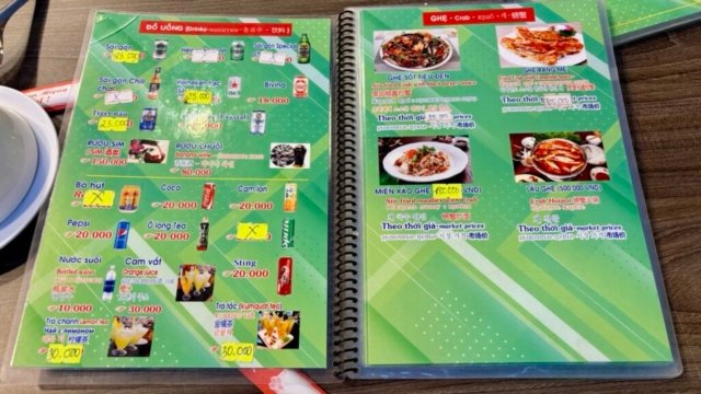 Menu Thuận Kiều 2