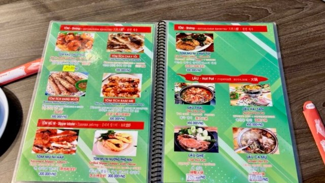 Menu Thuận Kiều 2
