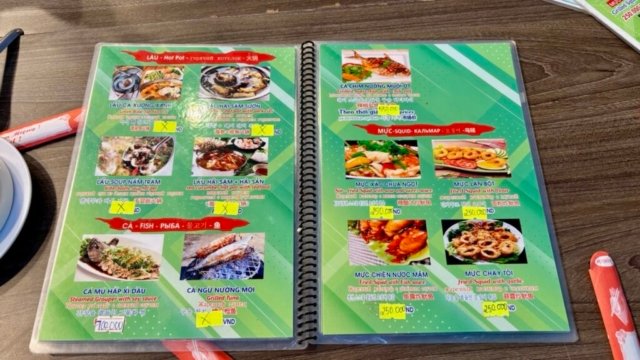 Menu Thuận Kiều 2