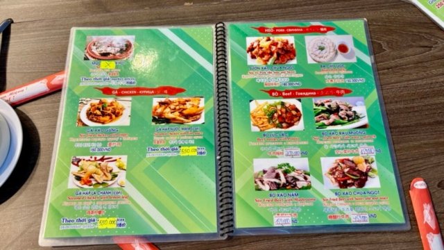 Menu Thuận Kiều 2