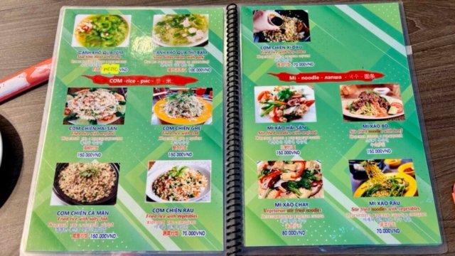 Menu Thuận Kiều 2