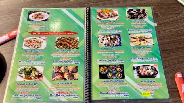 Menu Thuận Kiều 2