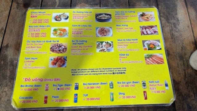 Menu Nhà bè Ngọc Hân