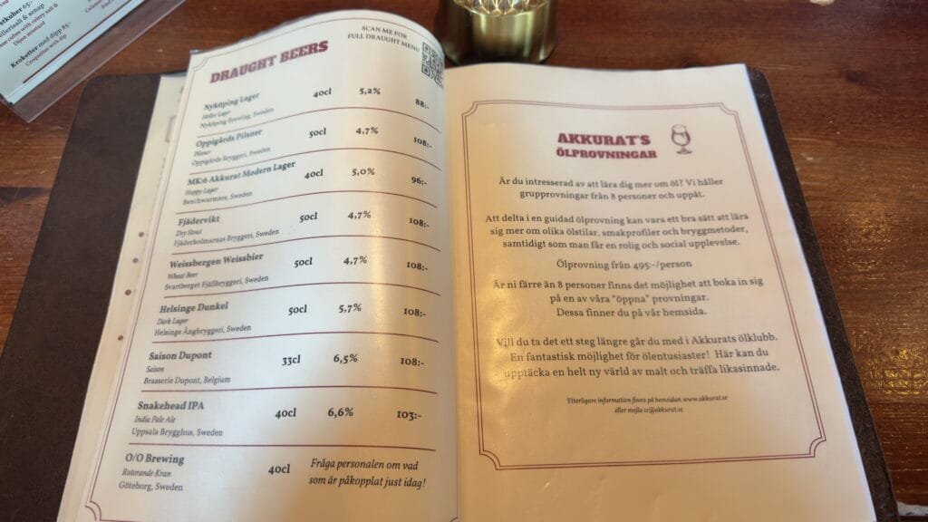 Akkurat Restaurant, Stockholm, Sweden