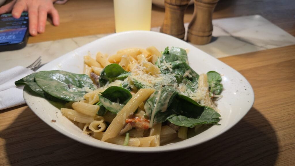 Các món pasta ở nhà hàng Vapiano