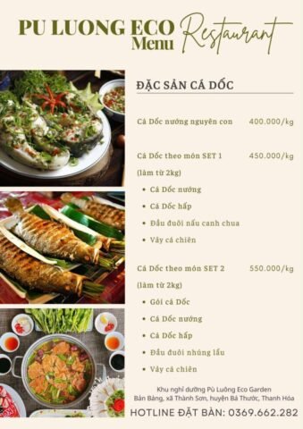 Menu Pu Luong Eco Garden