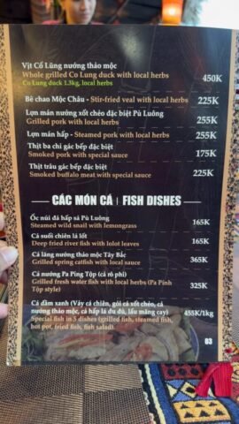 Đặc sản Pù Luông