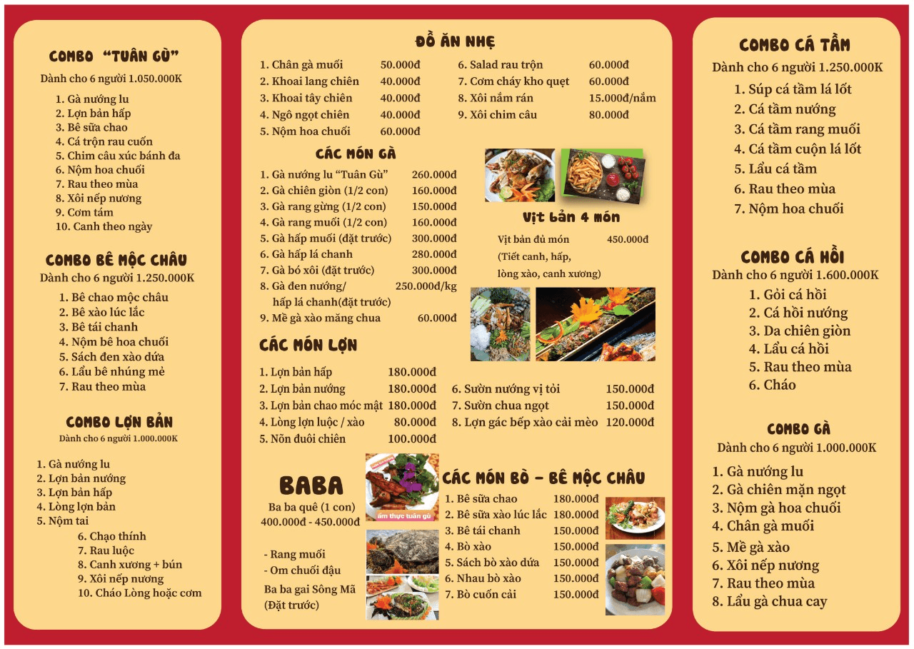 Menu Tuân Gù