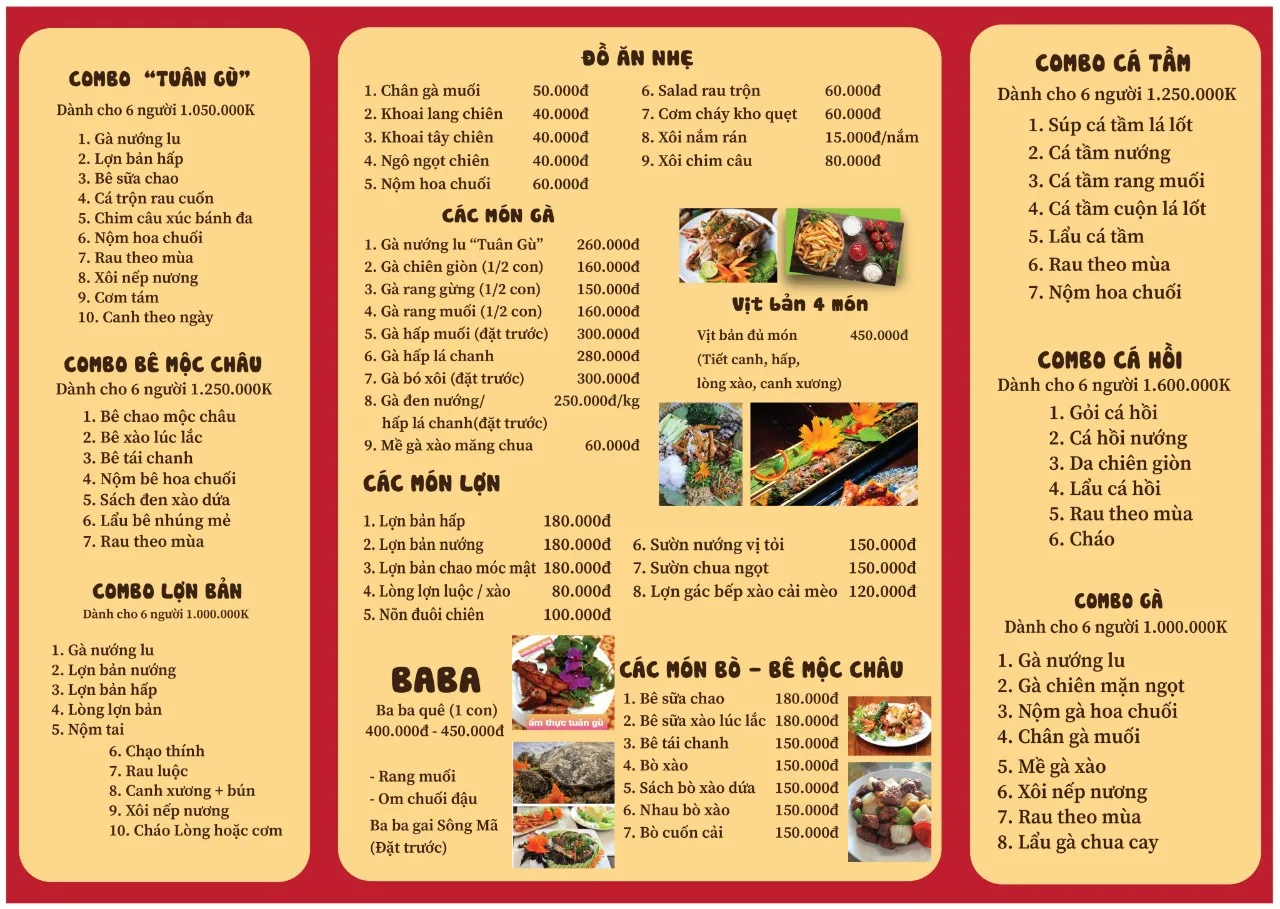 Menu Tuân Gù