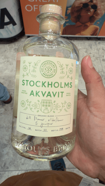 Rượu Akvavit của Thụy Điển