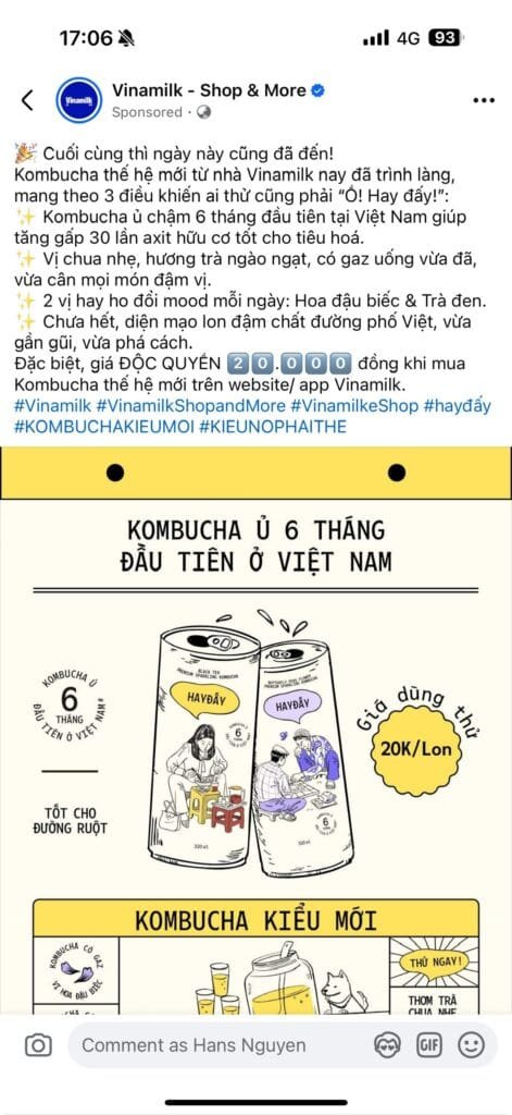 Vinamilk Kombucha
