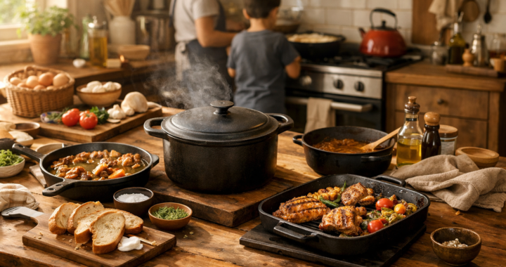 Nấu ăn bằng gang: Vật liệu bền vững cho căn bếp hiện đại